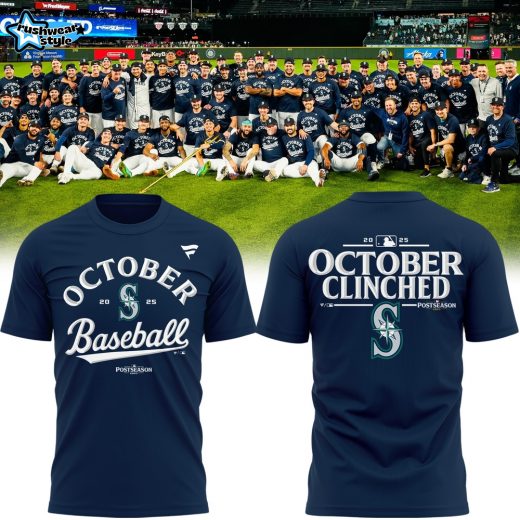 Limited Edition Seattle Mariners OCTOBER Tshirt