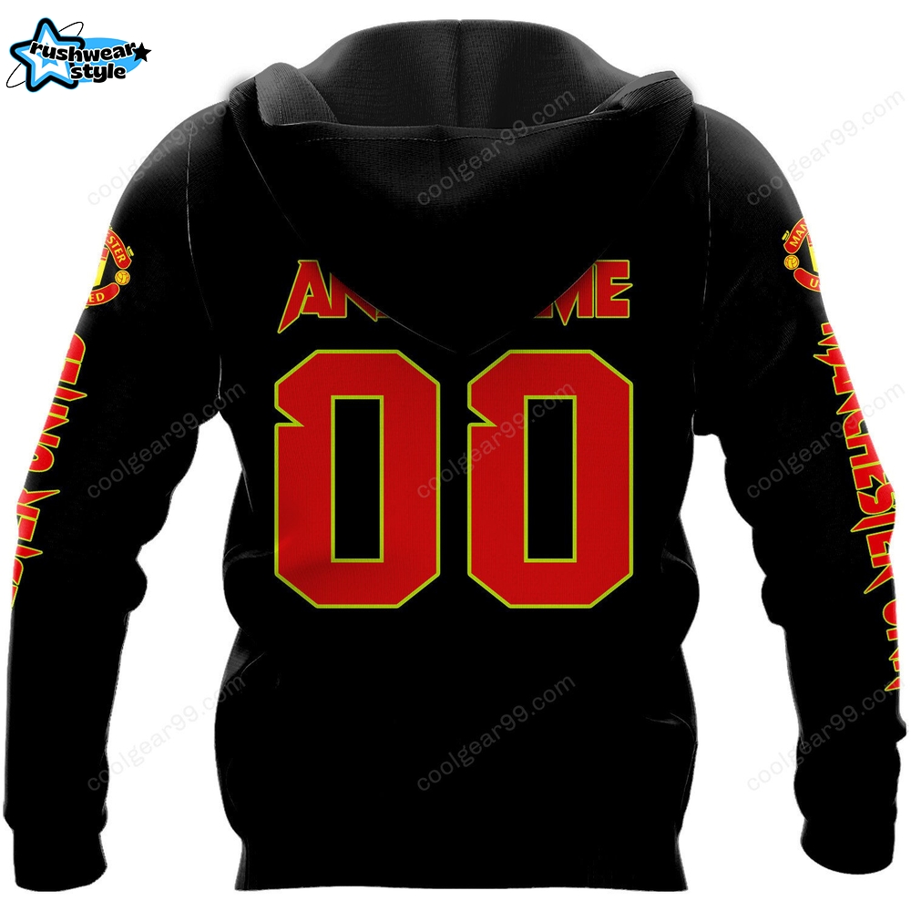 Manchester United F.C EPL Reaper Wings Skull Design Manchester United F.C EPL Reaper Wings Skull Design
