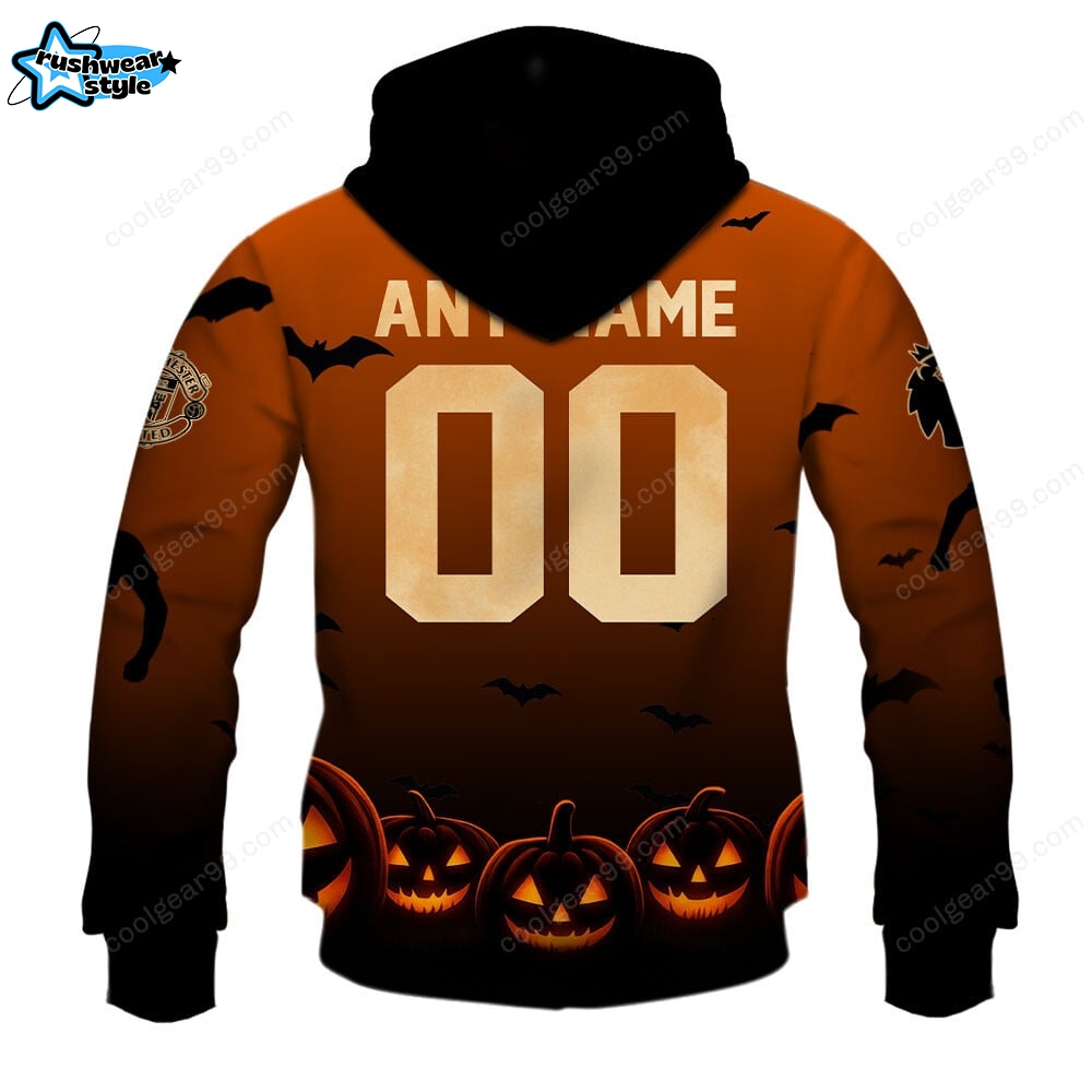 Manchester United F.C Halloween Pumpkin Hoodie Manchester United F.C Halloween Pumpkin Hoodie