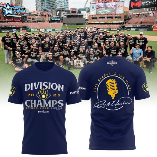 Milwaukee Brewers Navy 2025 NL Central Division Champions – This Season is for Ueck