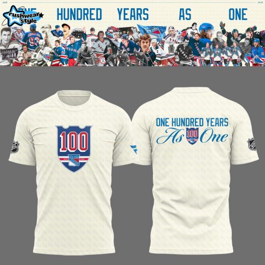 New York Rangers One Hundred Years As One Shirt 2025