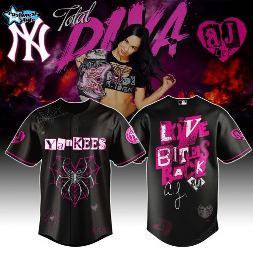 New York Yankees x AJ LEE HAS RETURNED Jersey 2025 Limited Edition.