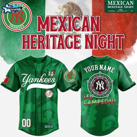 New York Yankees x Mexican Heritage Month Edition-3D Baseball Jersey