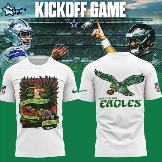 Philadelphia Eagles 2025 NFL Season Opener White Shirt