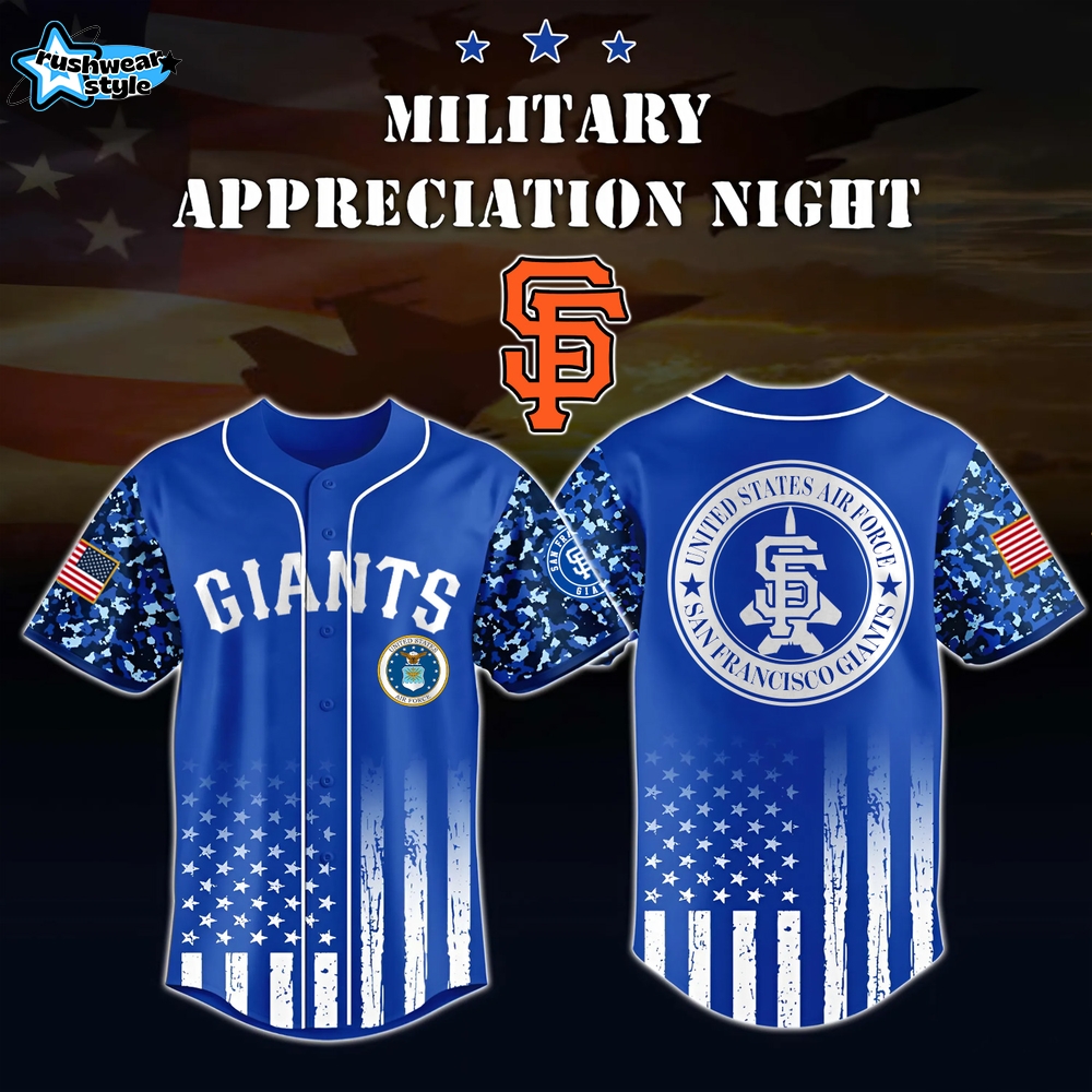 San Francisco Giants x US Air Force Appreciation Night Special Edition-3D Baseball Jersey San Francisco Giants x US Air Force Appreciation Night Special Edition-3D Baseball Jersey