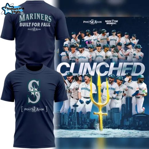 Seattle Mariners Navy 2025 MLB Postseason T-Shirt - Limited Edition