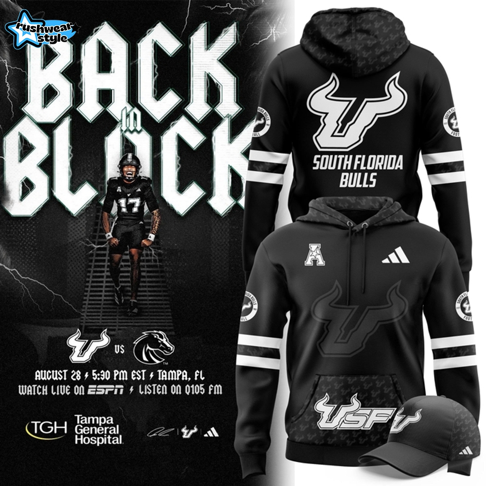 South Florida Bulls "Back in Black" Special Hoodie South Florida Bulls "Back in Black" Special Hoodie