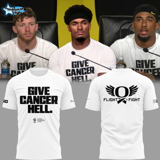 Special 2025 Give Cancer Hell Oregon Football T-Shirt