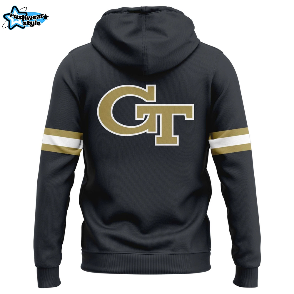 Special 2025 Grey Steel Uniform Georgia Tech Football Hoodie Special 2025 Grey Steel Uniform Georgia Tech Football Hoodie