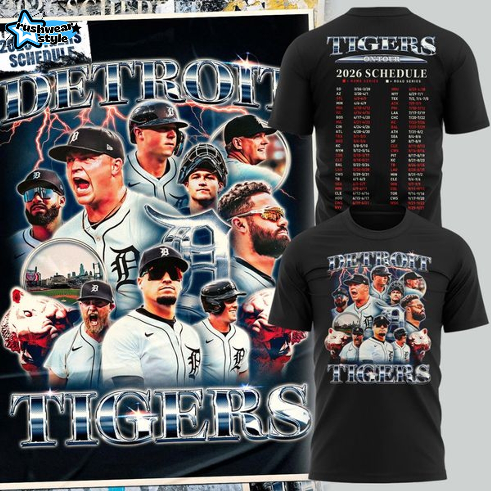Special Detroit Tigers 2026 schedule T-Shirt Special Detroit Tigers 2026 schedule T-Shirt