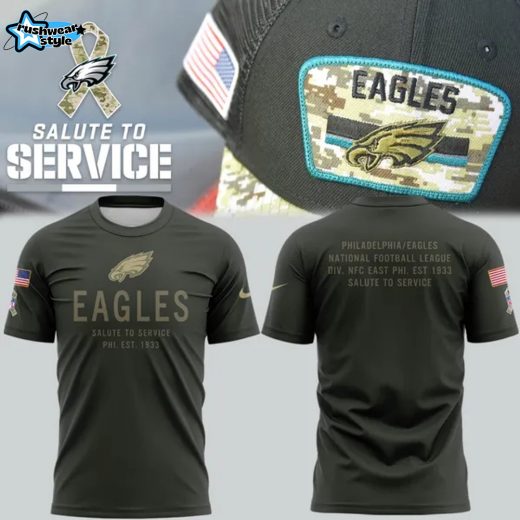Special Edition Eagles 2025 Salute to Service Tshirt