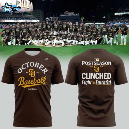Special New October Baseball Clinched Fight for the Faithful T-Shirt