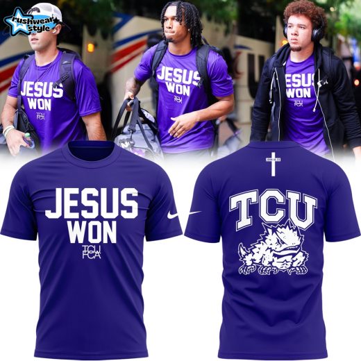 TCU Horned Frogs Football x Jesus Won Limited Edition Shirt 2025