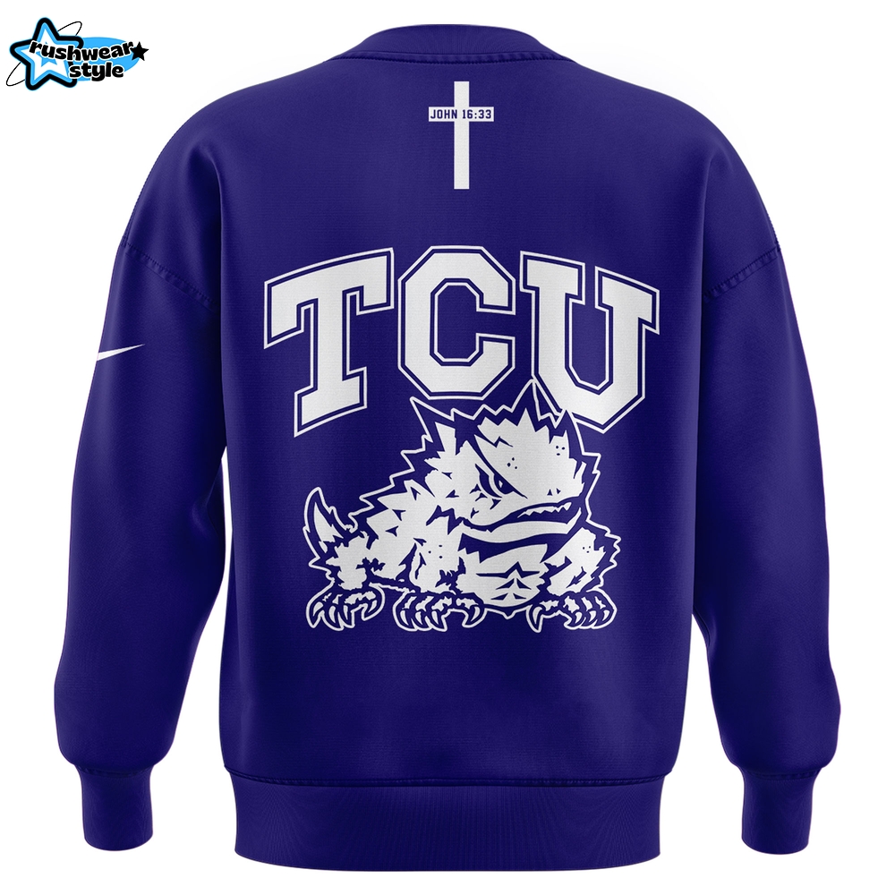 TCU Horned Frogs Football x Jesus Won Limited Edition Sweatshirt 2025 TCU Horned Frogs Football x Jesus Won Limited Edition Sweatshirt 2025