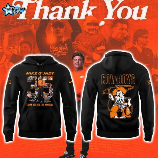 Thank you, Mike Gundy, for 35 years of wholehearted dedication to OSU Football Hoodie