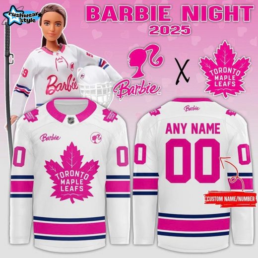Toronto Maple Leafs x Barbie Night 2025 Custom Hockey Jersey