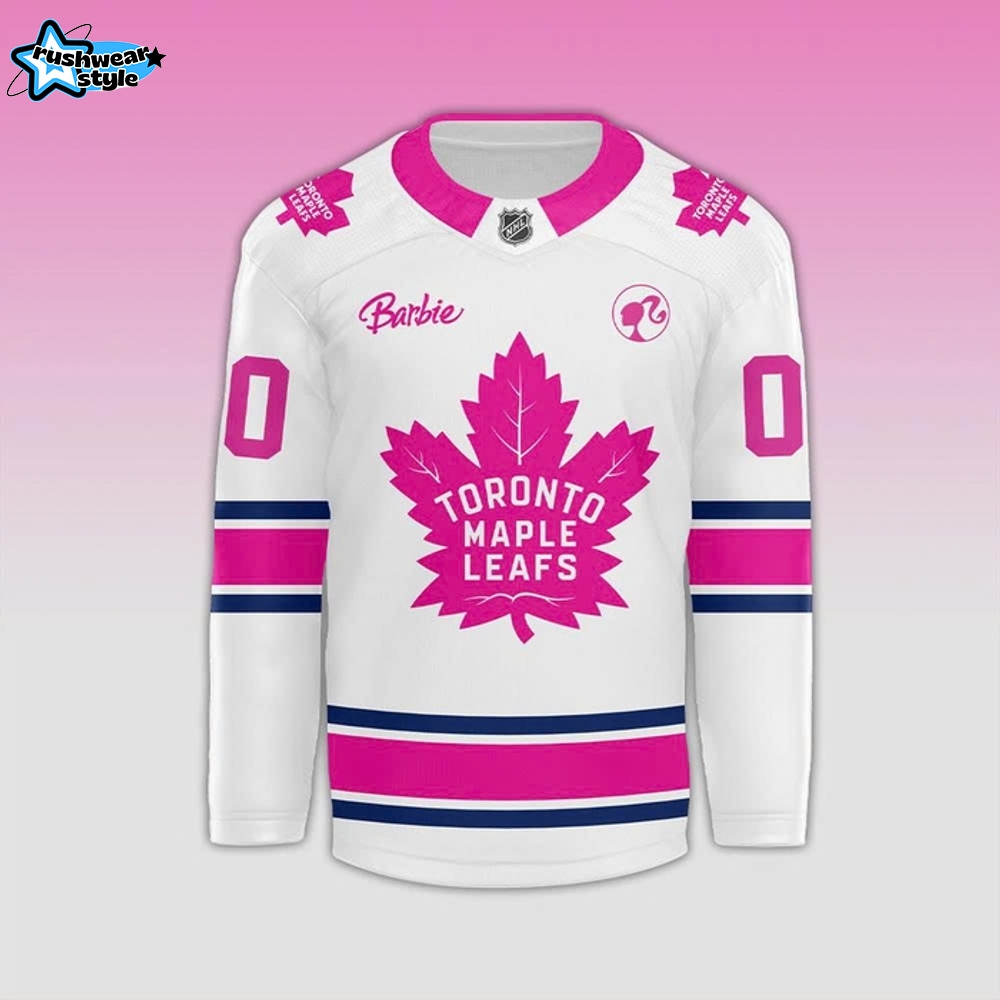Toronto Maple Leafs x Barbie Night 2025 Custom Hockey Jersey Toronto Maple Leafs x Barbie Night 2025 Custom Hockey Jersey