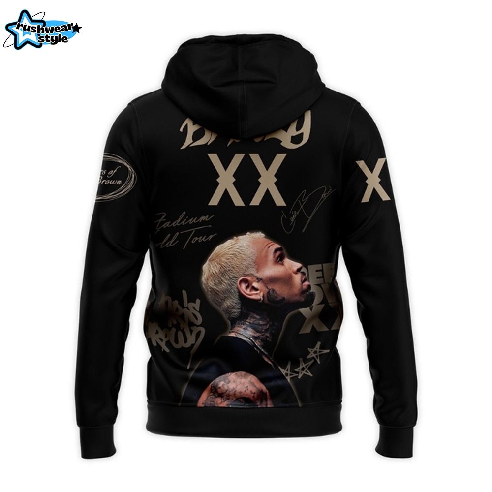 UNLV Rebels x Chris Brown Breezy Bowl XX Tour 2025 Hoodie - Black UNLV Rebels x Chris Brown Breezy Bowl XX Tour 2025 Hoodie - Black