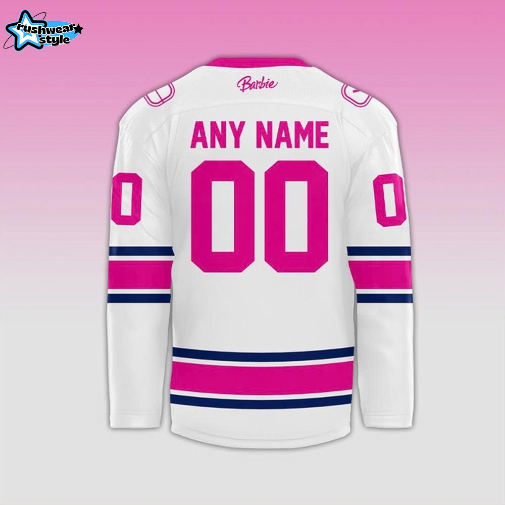 Vancouver Canucks x Barbie Night 2025 Custom Hockey Jersey Vancouver Canucks x Barbie Night 2025 Custom Hockey Jersey