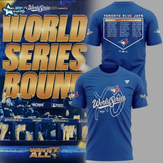 03.Toronto Blue Jays x XO The Weeknd Fanatics Royal 2025 World Series Tshirt
