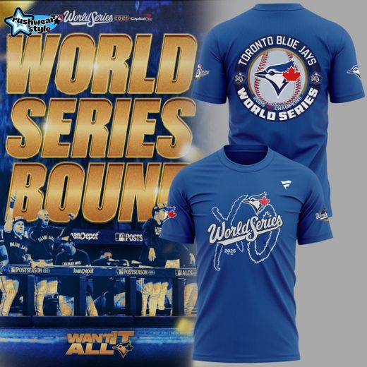 04.Toronto Blue Jays x XO The Weeknd Fanatics Royal 2025 World Series Tshirt