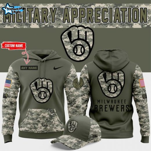 2025 Milwaukee Brewers Military Appreciation Day Hoodie