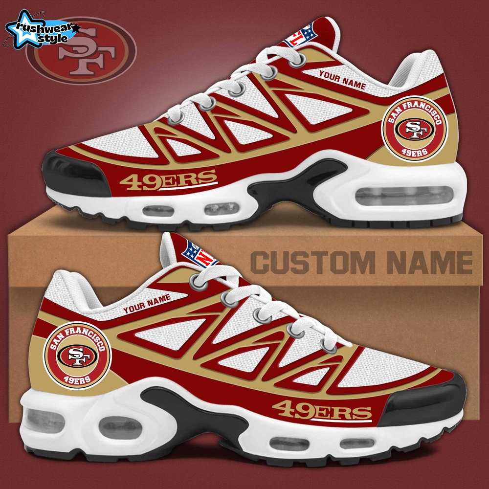 49ers Air Max Plus Custom Sneakers 49ers Air Max Plus Custom Sneakers