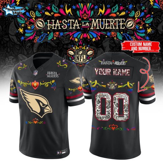 Arizona Cardinals – Hasta la Muerte Jersey ( Custom Name Custom Number )
