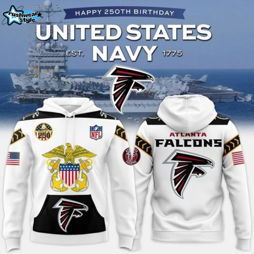 Atlanta Falcons - Navy 250th Birthday Celebration Night 2025 Hoodie