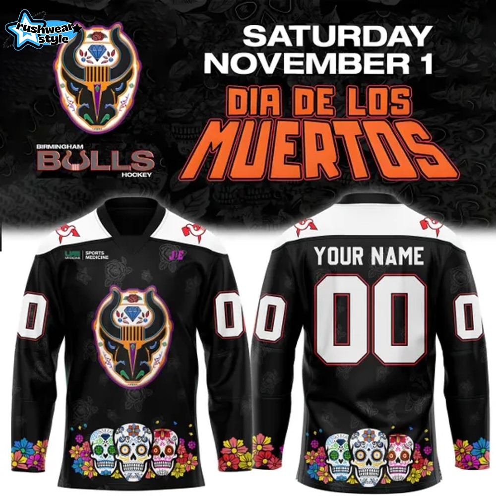 Birmingham Bulls '' Dia de los Muertos '' Special Jersey Birmingham Bulls '' Dia de los Muertos '' Special Jersey