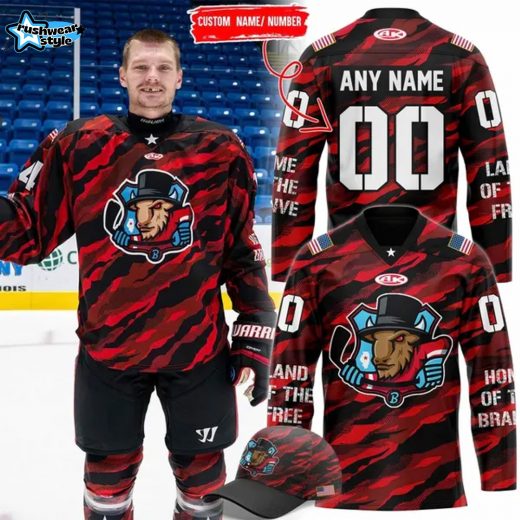 Bloomington Bison Military Appreciation Night Hockey Jersey