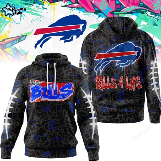 Buffalo Bills Graffiti For Life Design Hoodie