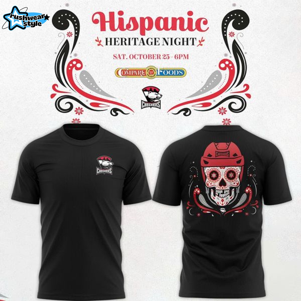 Charlotte Checkers Hispanic Heritage Night T-Shirt Charlotte Checkers Hispanic Heritage Night T-Shirt