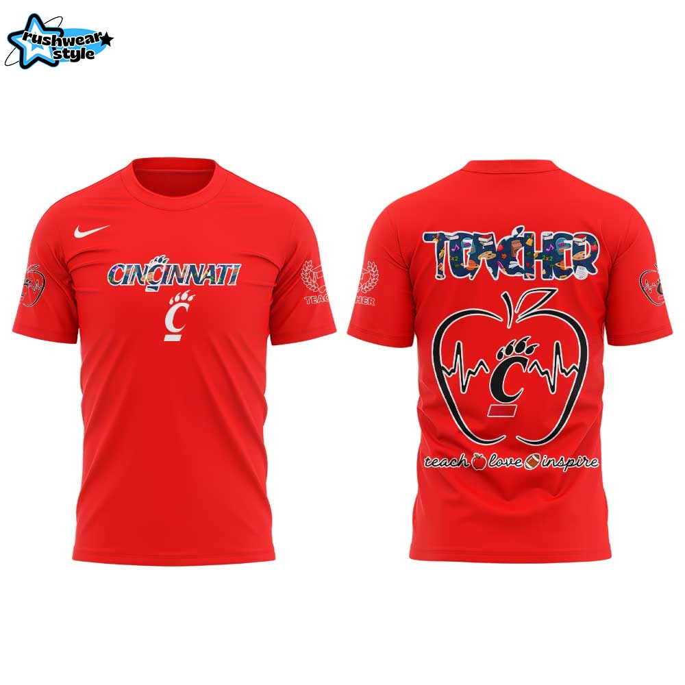 Cincinnati Bearcats Teachers Appreciation 2025 Combo Shirt Cincinnati Bearcats Teachers Appreciation 2025 Combo Shirt