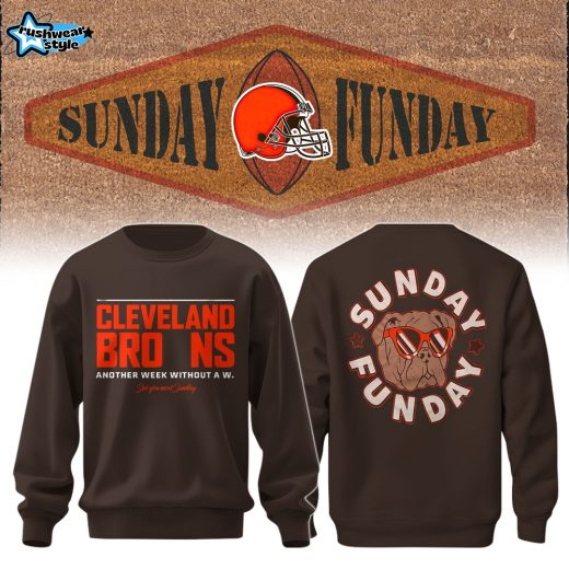 Cleveland Browns Sunday Funday Bulldog Sweatshirt