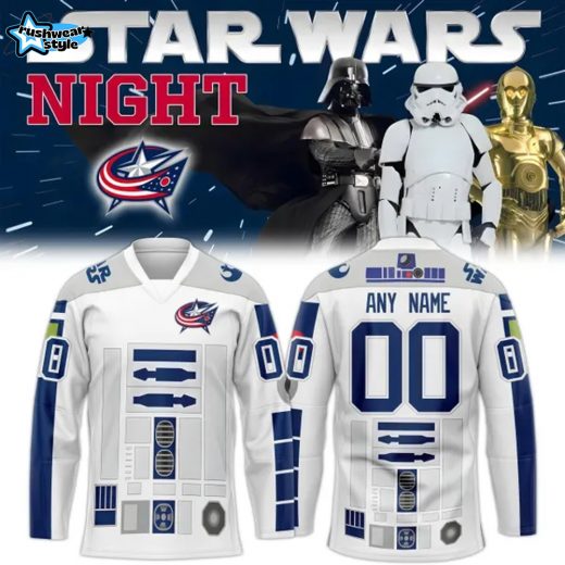 Columbus Blue Jackets 2025 Star Wars Night Jersey