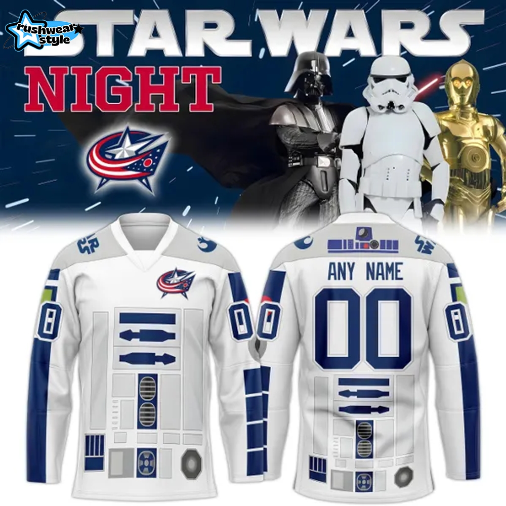Columbus Blue Jackets 2025 Star Wars Night Jersey Columbus Blue Jackets 2025 Star Wars Night Jersey