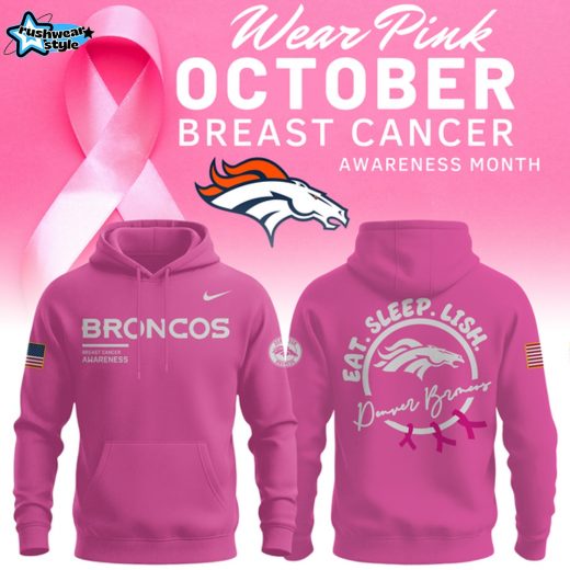 Denver Broncos Breast Cancer Awareness Pink Hoodie