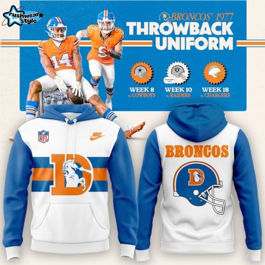 Denver Broncos Throwback 1977 Limited Hoodie