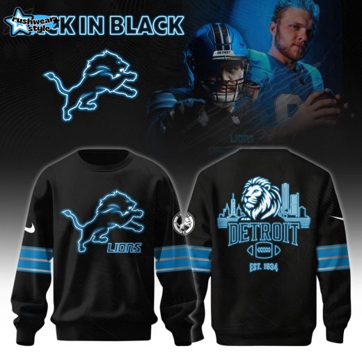 Detroit Lions “Back in Black” Sweatshirt