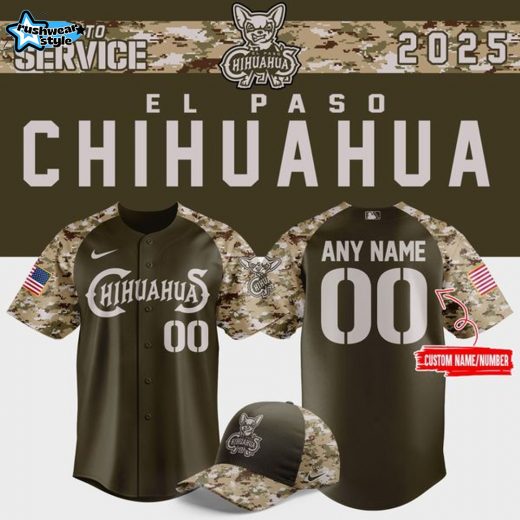 El Paso Chihuahuas Salute to Service 2025 Camo Jersey