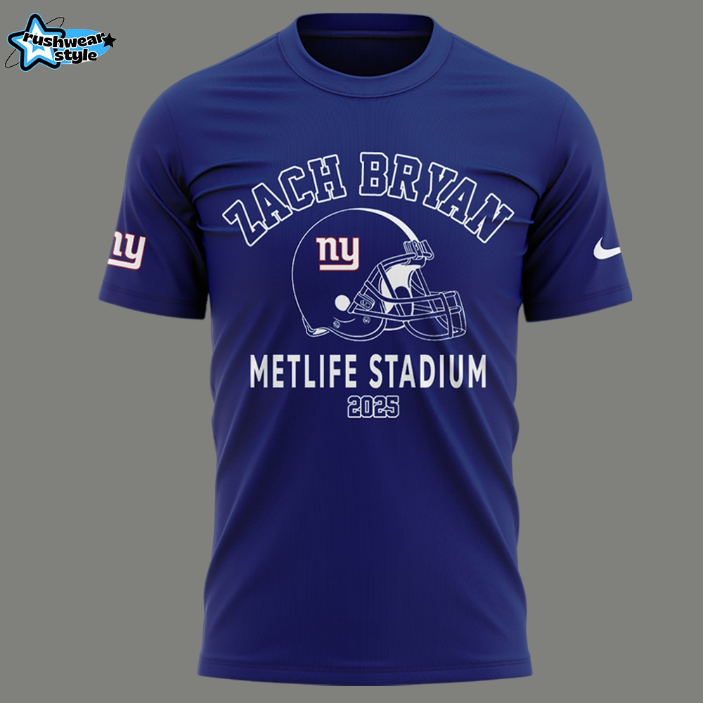 Exclusive Versio Zach Bryan x New York Giants Tshirt Exclusive Versio Zach Bryan x New York Giants Tshirt
