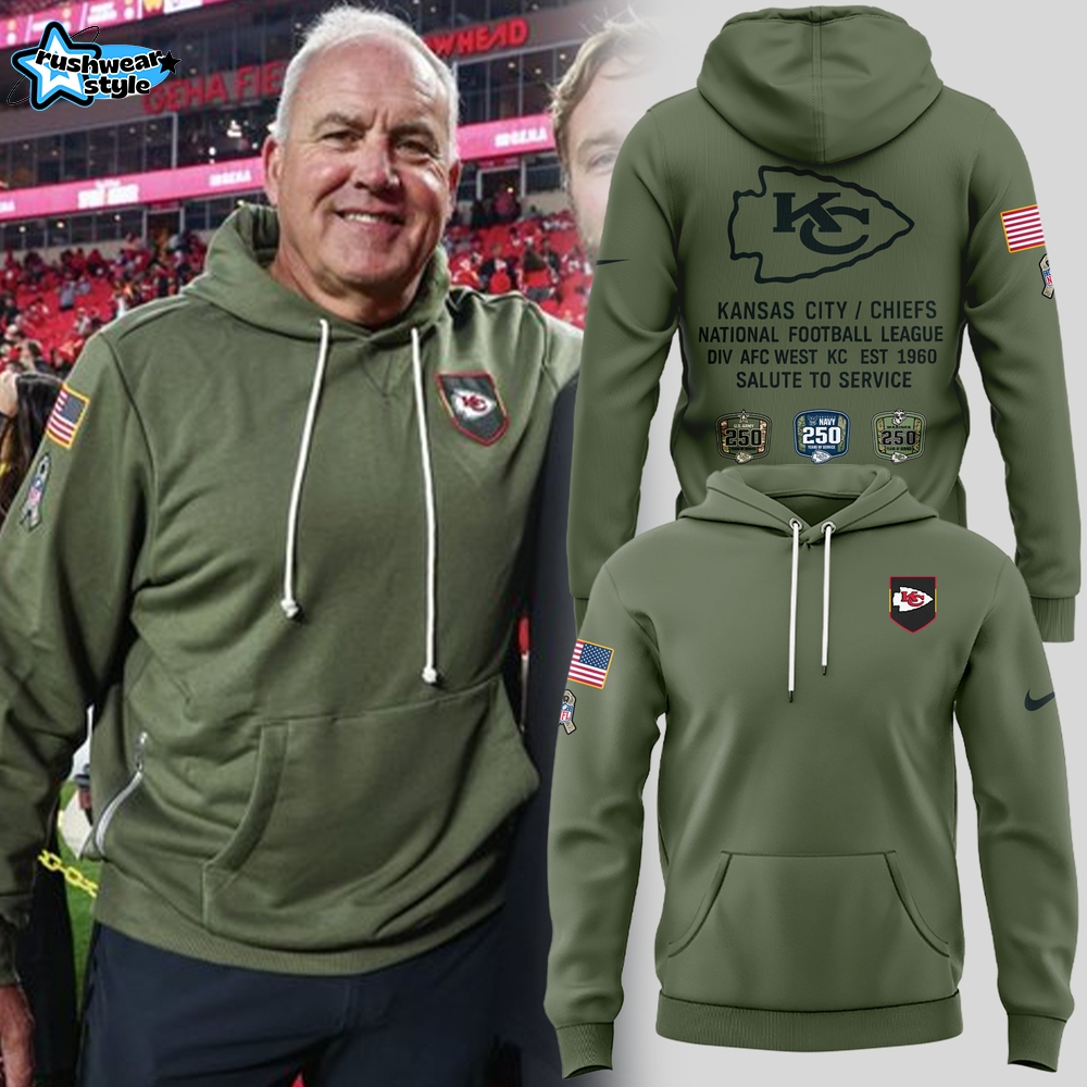 Exclusive Version Kansas City Chiefs 250th Salute to Service Hoodie Exclusive Version Kansas City Chiefs 250th Salute to Service Hoodie