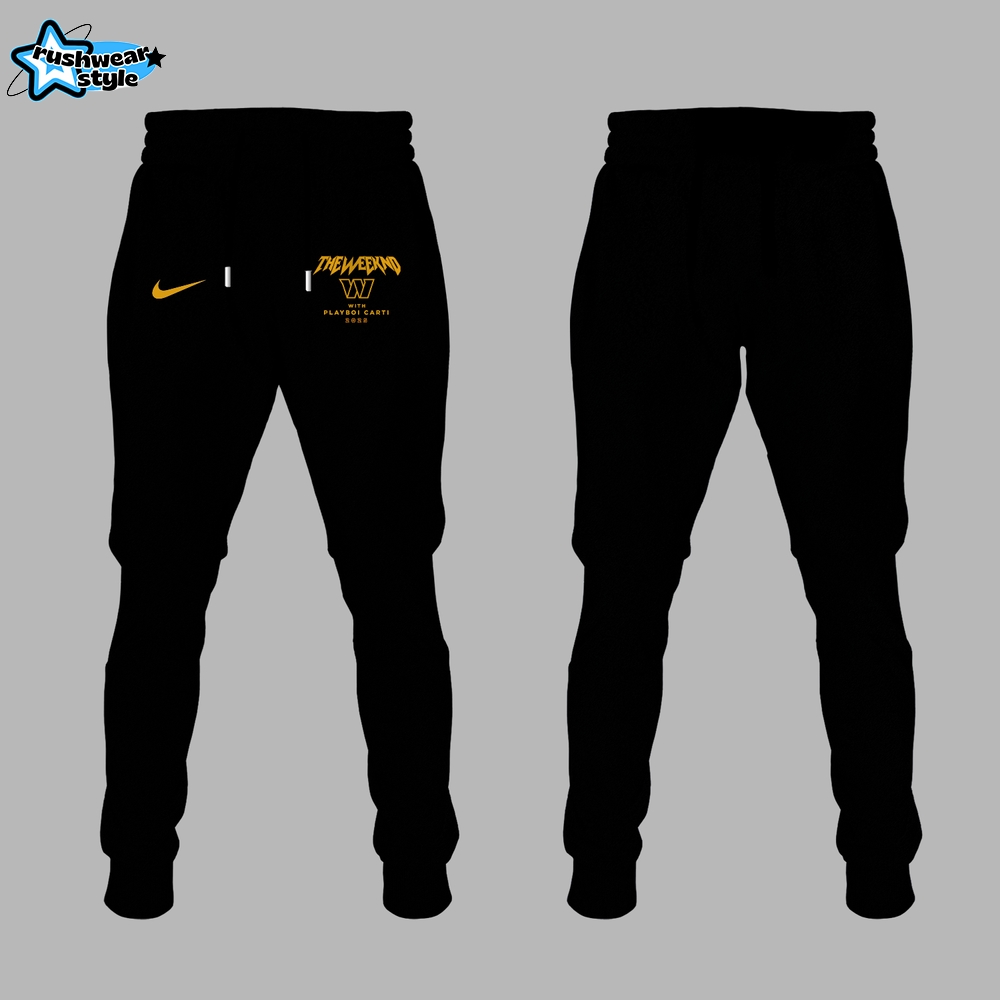 Exclusive Version Washington Commanders x The Weeknd 2025 Black Tshirt Exclusive Version Washington Commanders x The Weeknd 2025 Black Tshirt