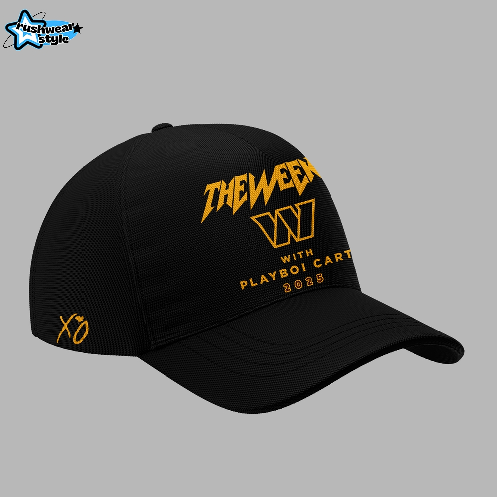 Exclusive Version Washington Commanders x The Weeknd 2025 Black Tshirt Exclusive Version Washington Commanders x The Weeknd 2025 Black Tshirt