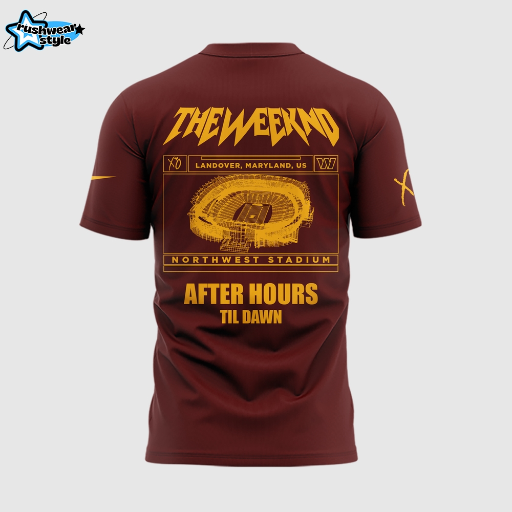 Exclusive Version Washington Commanders x The Weeknd 2025 Tshirt Exclusive Version Washington Commanders x The Weeknd 2025 Tshirt