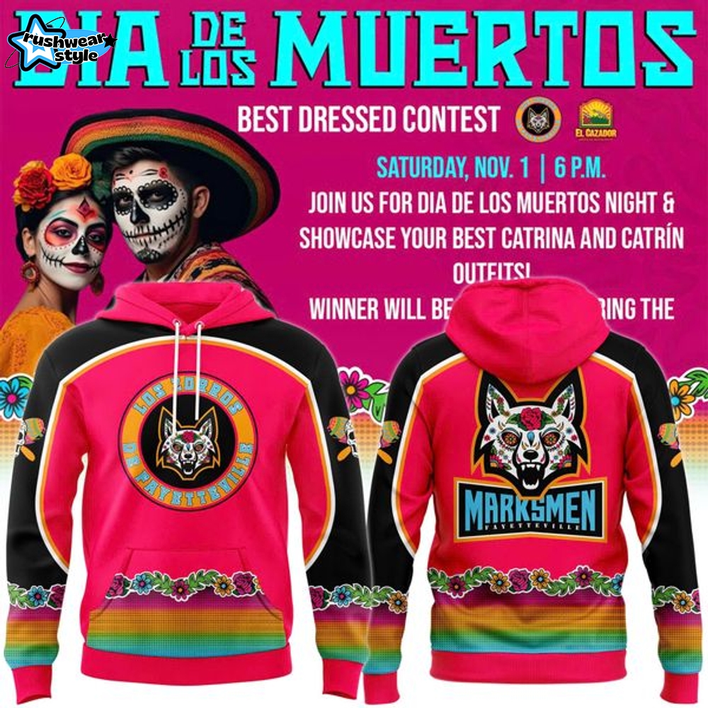 Fayetteville Marksmen Dia de los Muertos Night Hoodie Fayetteville Marksmen Dia de los Muertos Night Hoodie