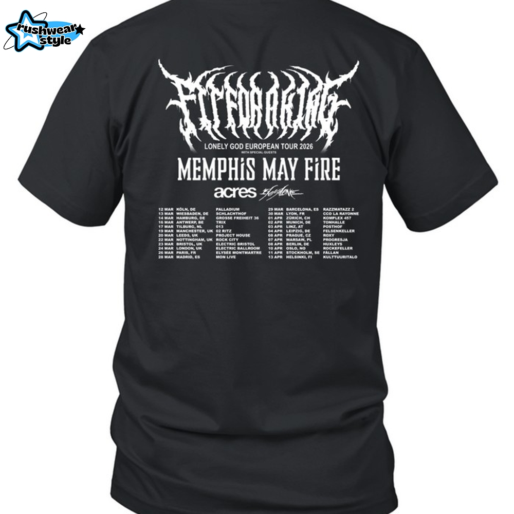 Fit For A King Lonely God European Tour 2026 1-Unisex T-Shirt Fit For A King Lonely God European Tour 2026 1-Unisex T-Shirt