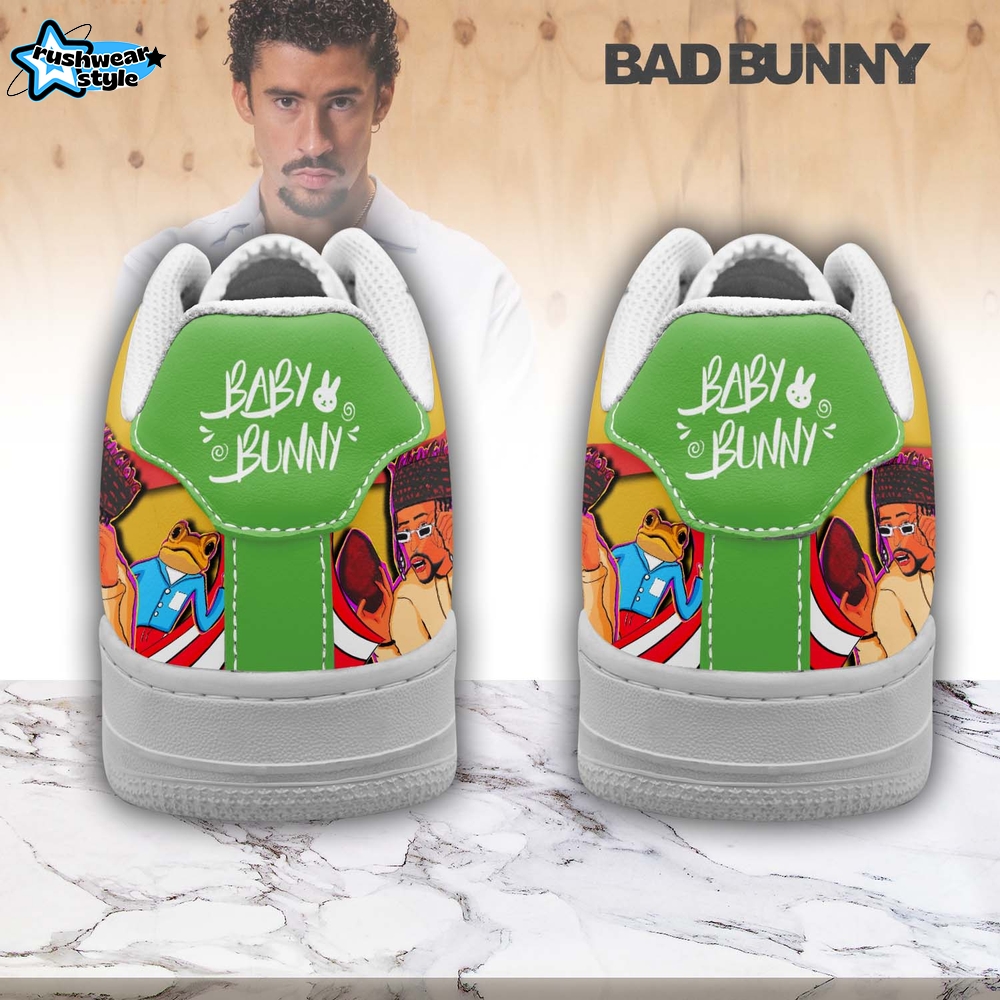 Gleammerch Bad Bunny Air Low-Top Sneakers Shoes For Men And Women Gleammerch Bad Bunny Air Low-Top Sneakers Shoes For Men And Women