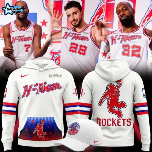Houston Rockets H-Town City Edition White Hoodie